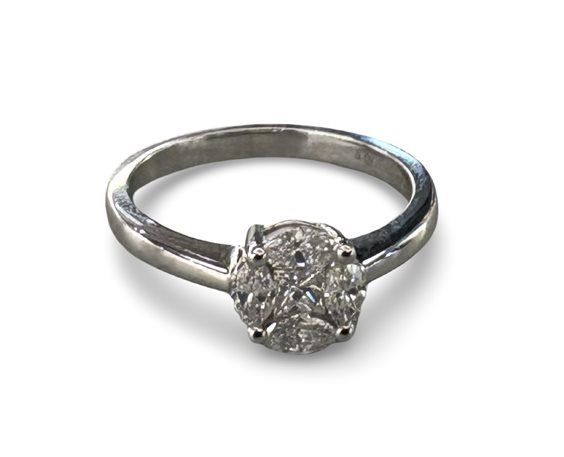 Anello Soranzo Gioielli Donna Pietre Preziose in Oro bianco Diamante 0.56 Ct BCO10383322 - BCO10383322